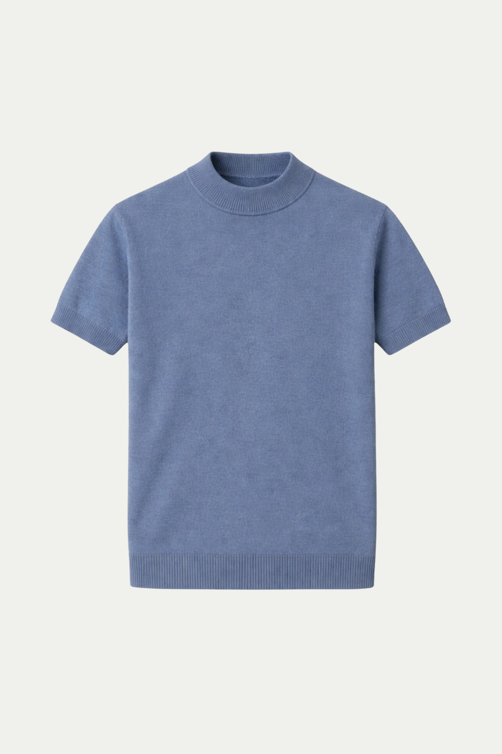 Azure Strick-T-Shirt Blau