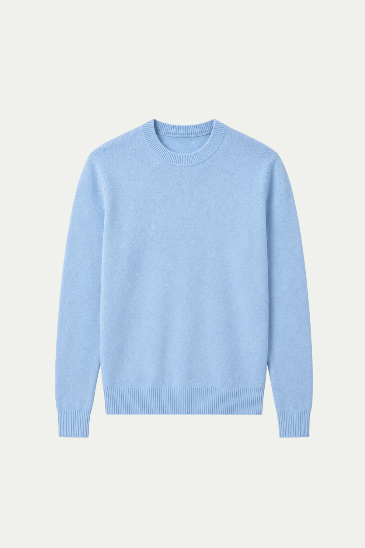 Fine Wool Crewneck Light Blue