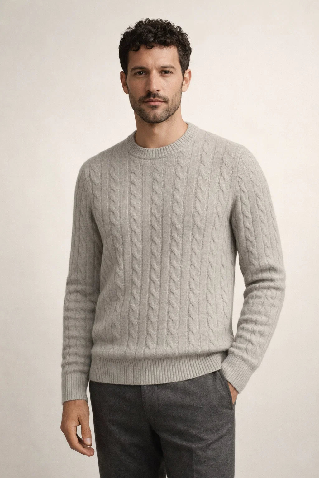 Artisan Cable Knit Gray