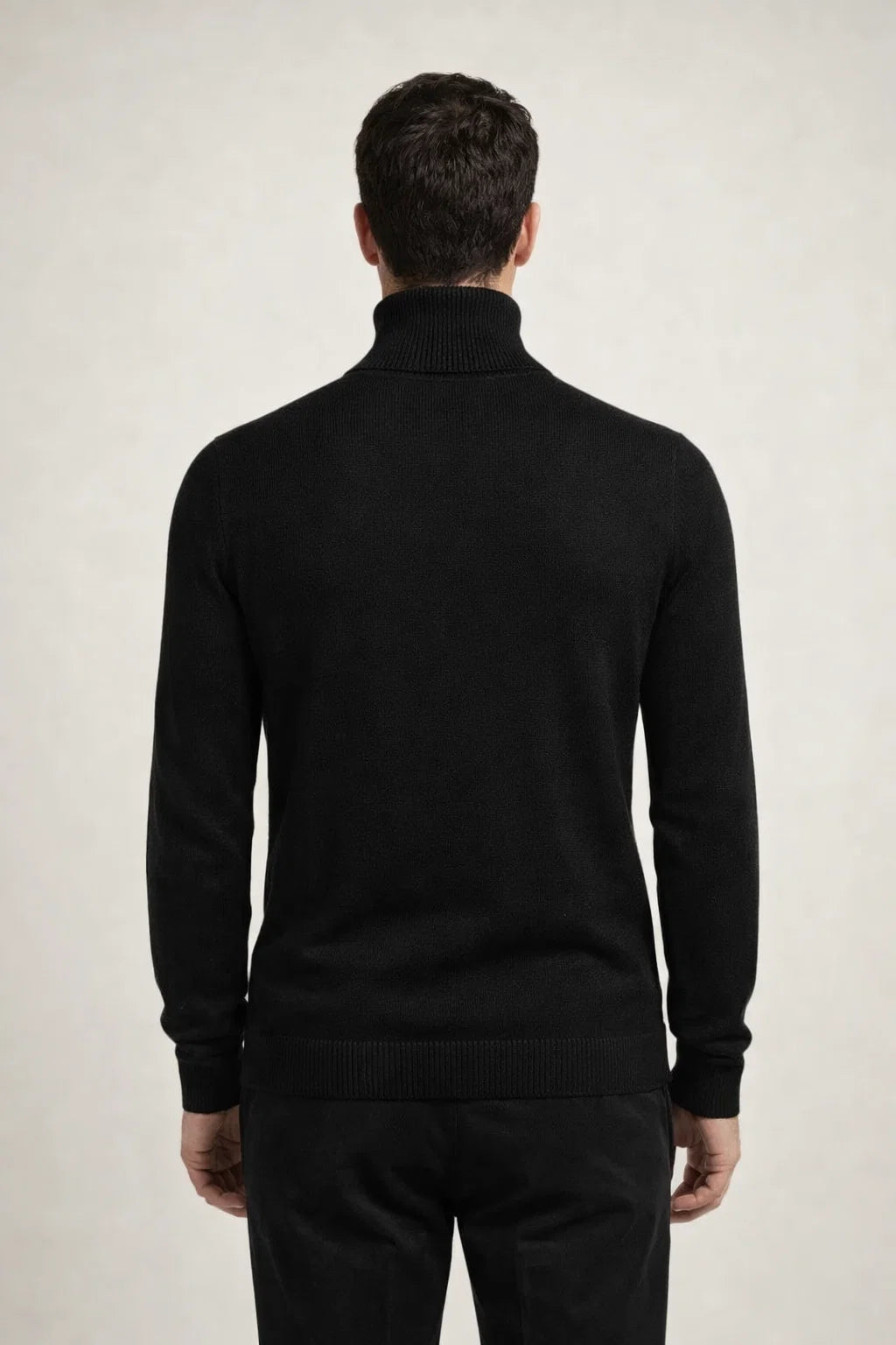Intemporel Rollkragenpullover Schwarz